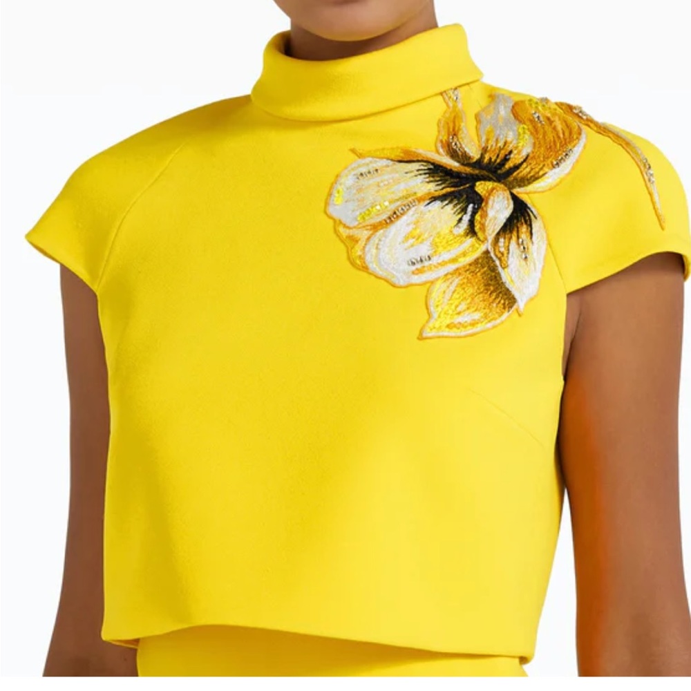 NWT SAFIYAA orchid top canary, yellow 40/8 $1115